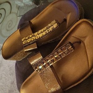 Italian Shoemakers Bejeweled Sandals